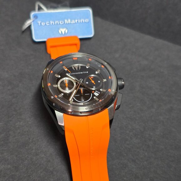 TechnoMarine Ocean Nomad Men's Watch - 43mm, Orange (TM-318099) - Picture 5 of 12